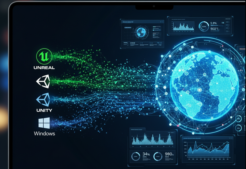 Global network visualization